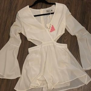 Womans cut out side Romper